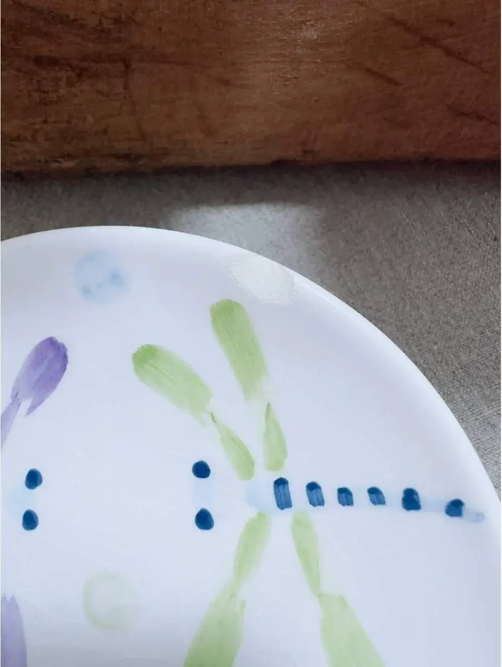 Hand Painted Dragonfly Ceramic Bathroom Set 3 Piece SKL/WW